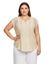Picture of CURVY GIRL TOP WITH LACE IN VISCOSE FOR SUMMER